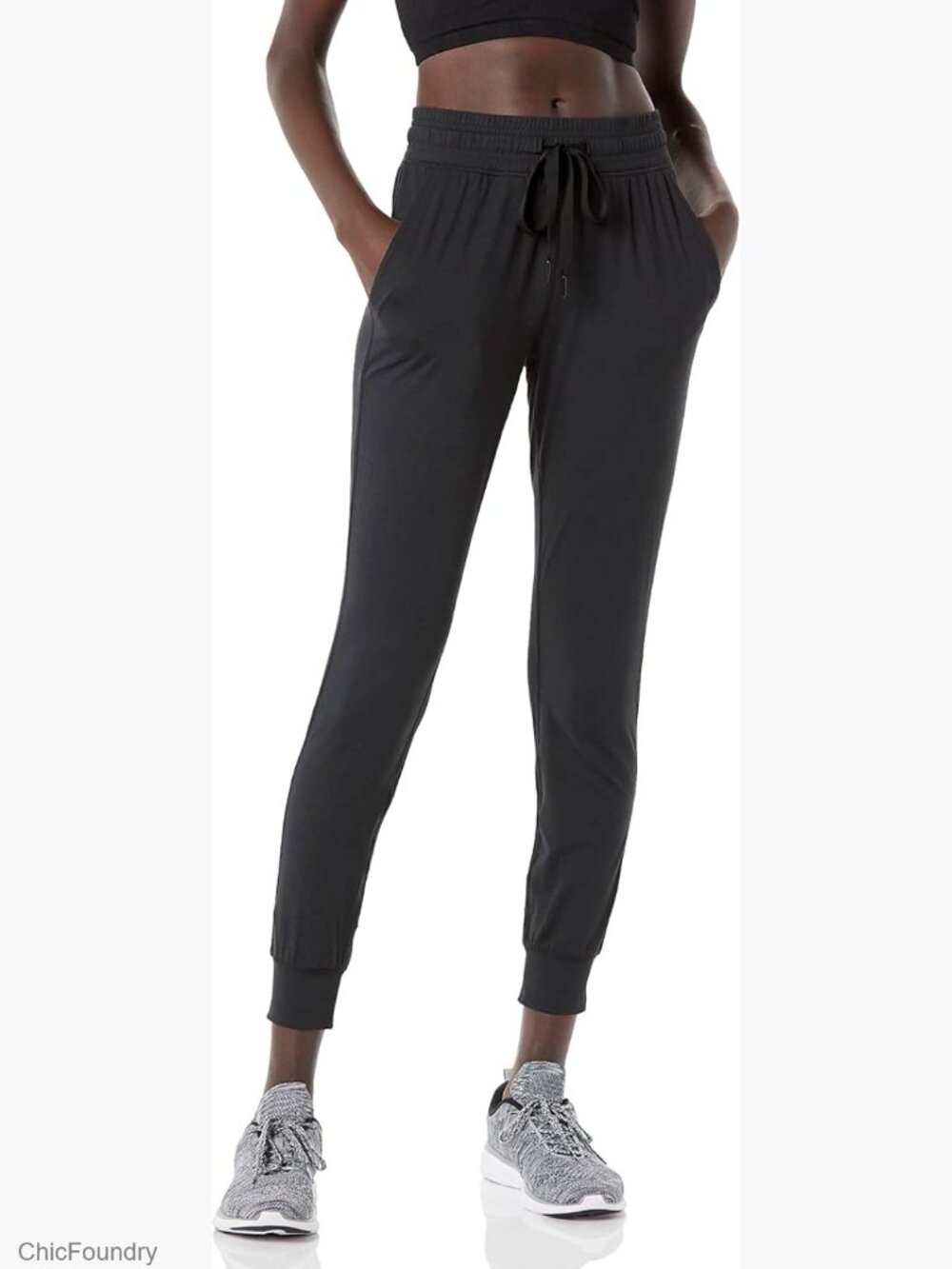 Women's Brushed Tech Stretch Jogger Pants, Relaxed Fit, Active Wear